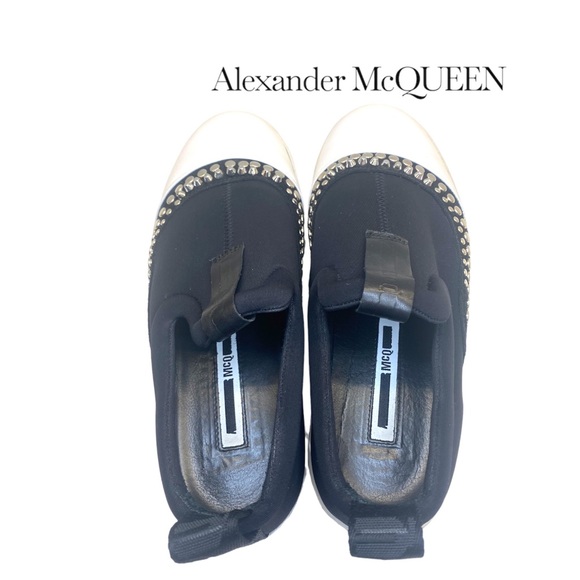 McQ by Alexander McQueen Loafers Slippers Studded Slip-Ons Size EU 39 AU 8 + bag - Picture 13 of 14